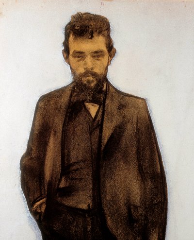 صورة لملحن أماديو فيفز (1871-1932) (باستيل) بواسطة رامون كاساس إي كاربو