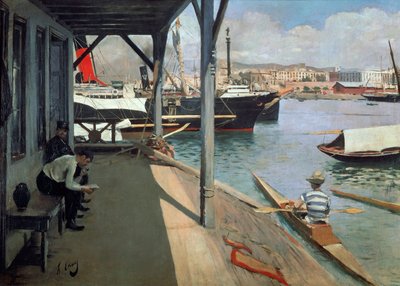The Port of Barcelona بواسطة رامون كاساس إي كاربو
