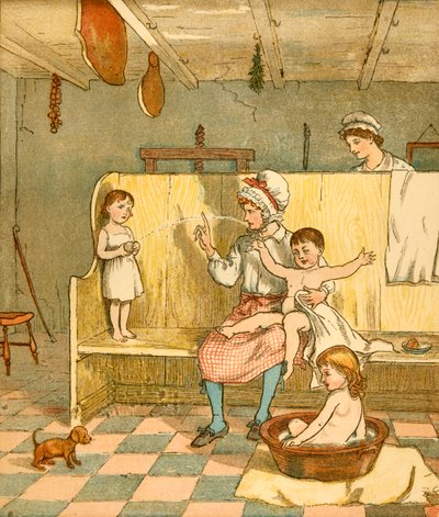 وقت الاستحمام ، c1881. بواسطة راندولف كالديكوت