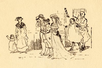يراقب المتفرجون بينما كان جون جيلبين يركض في الماضي ، 1878 ، c1918. بواسطة راندولف كالديكوت