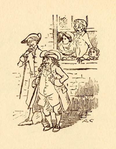 يراقب المتفرجون بينما كان جون جيلبين يركض في الماضي ، 1878 ، c1918. بواسطة راندولف كالديكوت