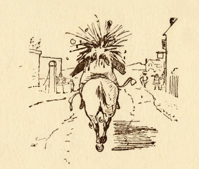 انفجرت زجاجات النبيذ جون جيلبينز ، 1878 ، c1918. بواسطة راندولف كالديكوت