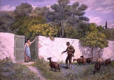 مشهد في مينتون: The Goatherd (الغواش) بواسطة راندولف كالديكوت