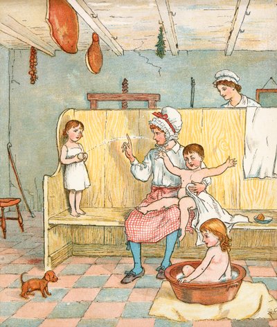 فتى المزارع (طباعة حجرية ملونة) بواسطة راندولف كالديكوت