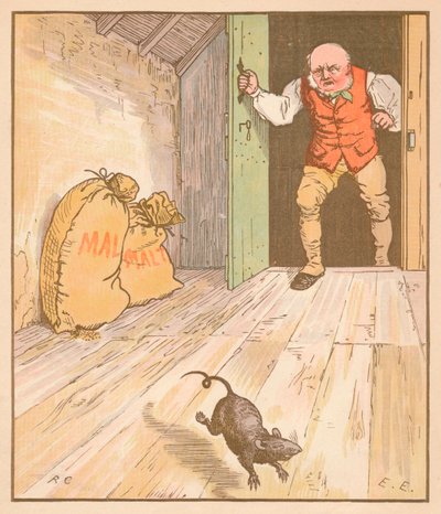 أكل الفئران الشعير ... ، c1878. بواسطة راندولف كالديكوت