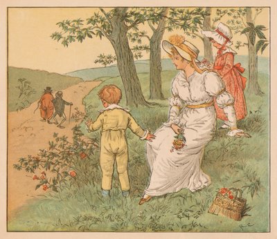 المشي إلى قاعة Mouseys ، c1883. بواسطة راندولف كالديكوت