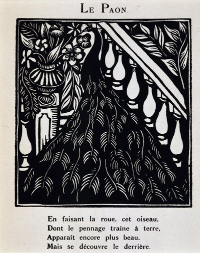 الطاووس - في كتاب "Le Bestiaire ou cortege d