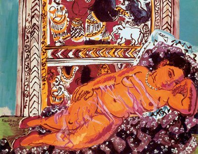 لوحة "العاري المتكئ" للفنان راؤول دوفي (1877-1953) بواسطة راؤول دوفي