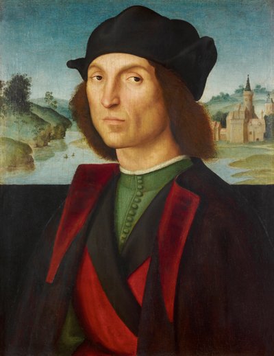 صورة لرجل par رافائيل (1483-1520) ، حوالي 1502-1504 - زيت على خشب ، 47.5x37.2 - متحف ليختنشتاين بواسطة رافائيل