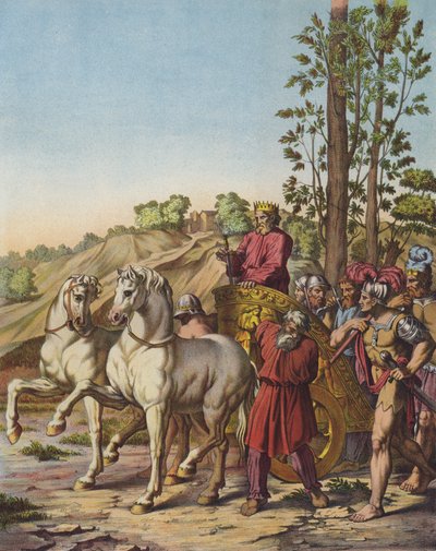 أصبح هيرودس العظيم ملكًا على يهودا باعتباره تابعًا للرومان (لون ليثو) بواسطة بعد رافائيل