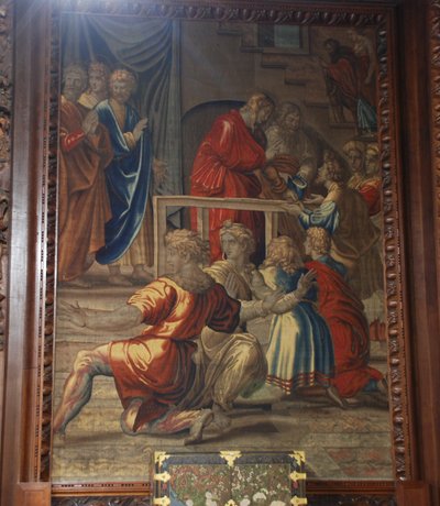 The Death of Ananias, Mortlake workshop بواسطة بعد رافائيل
