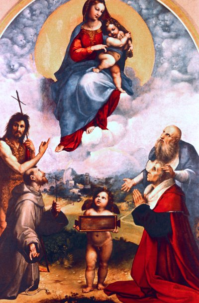 مادونا فولينيو ، c1511-1512 بواسطة رافايللو سانزيو رافائيل