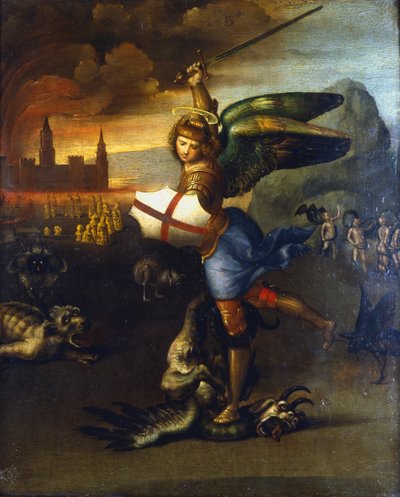 "القديس ميخائيل رئيس الملائكة" ، 1503-1504 بواسطة رافائيل