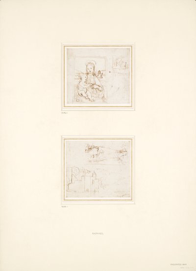 رسمان منفصلان للمناظر الطبيعية ، 1500-1504 بواسطة رافائيل