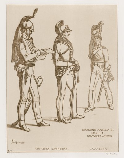 الفرسان الإنجليزية ، 1814-15 بواسطة رافائيل جاكيمين