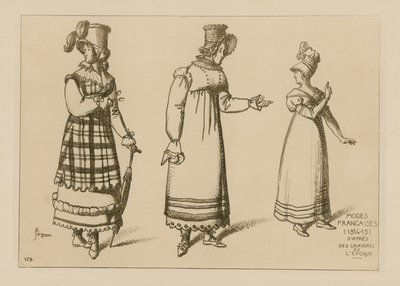 أزياء فرنسية (1814-15) بواسطة رافائيل جاكيمين