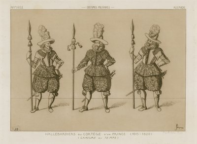 Halberdiers من موكب الأمير ، 1615-1620 بواسطة رافائيل جاكيمين