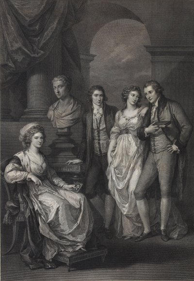 صورة عائلية لكاثرين بتروفنا بارياتينسكايا 1750-1811 ، أميرة هولشتاين بيك ، 1793 بواسطة رفائيل مورغن