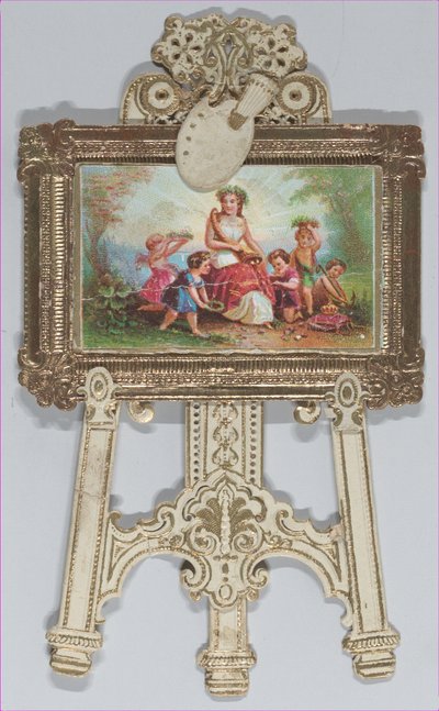 عيد الحب - حامل حامل ، عائلة مطبوعة بالألوان ، 1873. بواسطة رافائيل تاك وأولاده