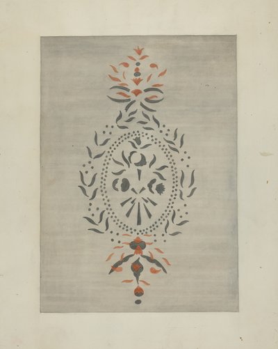 التفاصيل من Stencilled Wall ، ج. 1937. بواسطة راي هولدن