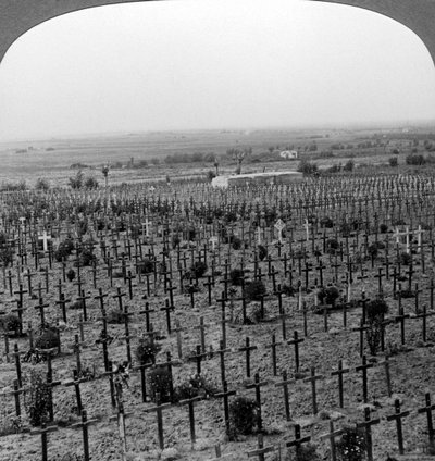 مقبرة تاين كوت ، Passchendaele Ridge ، بلجيكا ، الحرب العالمية الأولى ، c1918-1919. بواسطة واقعية يسافر الناشرين