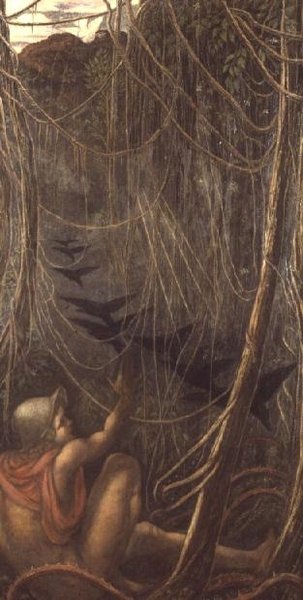 إيليا والغربان بواسطة ريجنالد هالوارد