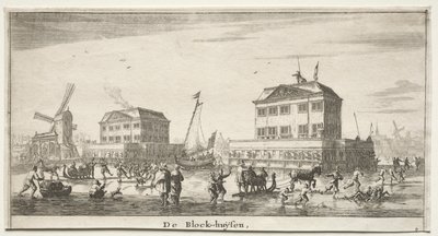 سفن ومناظر مختلفة لأمستردام (Verscheÿde Ships and Gesichten van Amstelredam) ، الجزء الثالث: De Block-huÿsen بواسطة رينير نومز ، ودعا زيمان