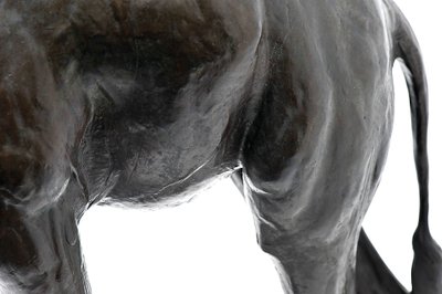 زرافة كبيرة برأس منخفض ، على غرار 1909-10 ، مصبوبة قبل عام 1913 (برونزية) (انظر أيضًا 3084917-43) بواسطة رامبرانت بوجاتي