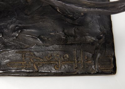 مشي النمر ، مرفوعة الساق الخلفية ، حوالي 1904 (برونزي مشمس) بواسطة رامبرانت بوجاتي