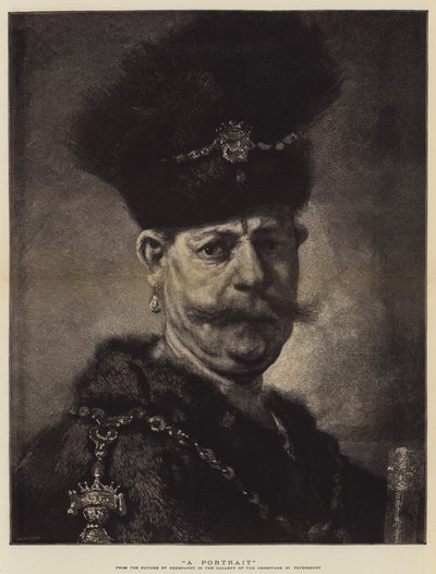 لوحة شخصية بواسطة Rembrandt van Rijn