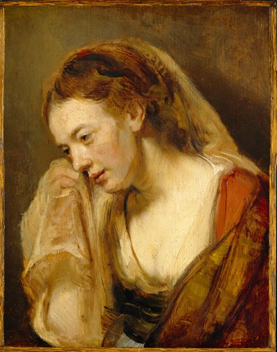 امرأة تبكي ، 1647 بواسطة رامبرانت فان راين