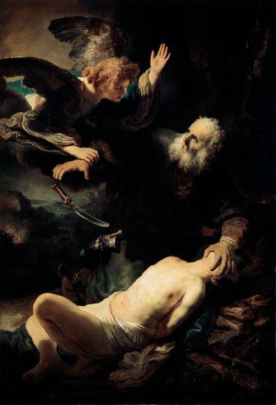 إبراهيم التضحية إسحاق ، 1635. بواسطة رامبرانت فان راين