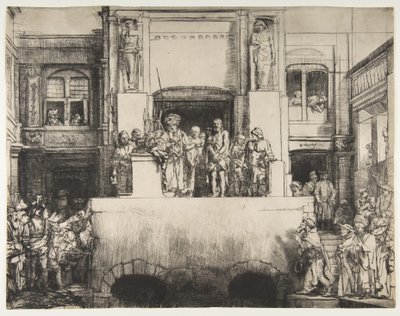 قدم المسيح للشعب ، 1655. بواسطة رامبرانت فان راين