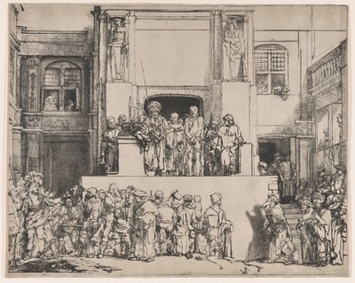 قدم المسيح للشعب ، 1655 ، 1655. بواسطة رامبرانت فان راين