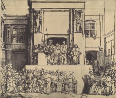 قدم المسيح للشعب ، 1655 ، 1655. بواسطة رامبرانت فان راين
