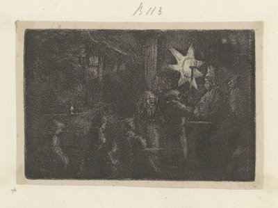 عيد الغطاس: قطعة ليلية Recueil de quatre-vingt-cinq estampes originales (عنوان المسلسل) بواسطة رامبرانت فان راين