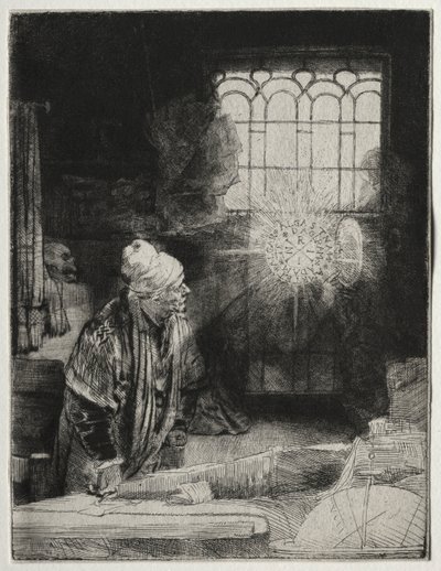فاوست ، ج. 1652. بواسطة رامبرانت فان راين