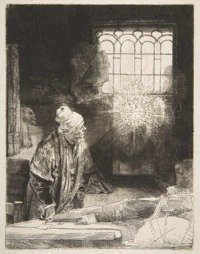 فاوست ، كاليفورنيا. 1652. بواسطة رامبرانت فان راين