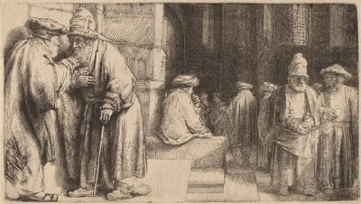 اليهود في الكنيس 1648 بواسطة رامبرانت فان راين
