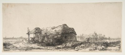 منظر طبيعي مع كوخ و Haybarn ، 1641. بواسطة رامبرانت فان راين
