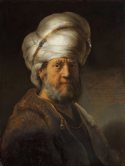رجل في زي شرقي. 1635 بواسطة رامبرانت فان راين