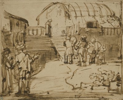 سفينة نوح ، 1660 بواسطة رامبرانت فان راين