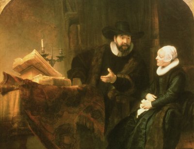 صورة لكورنيليوس أنسلو وزوجته ، 1641 بواسطة Rembrandt van Rijn
