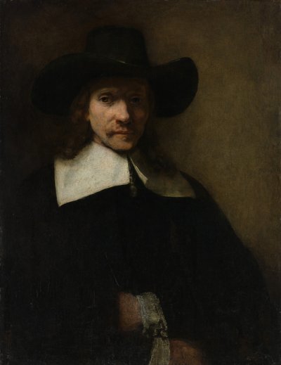 صورة لرجل ، كاليفورنيا. 1655-60. بواسطة رامبرانت فان راين