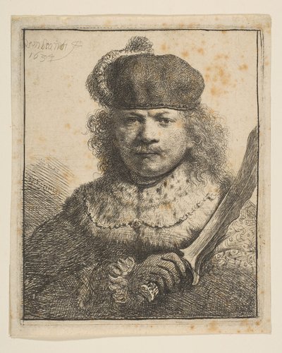 رامبرانت مع رفع صابر ، 1634. بواسطة رامبرانت فان راين