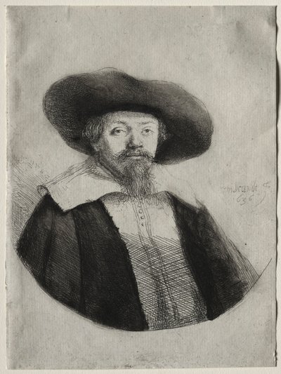 صموئيل منسى بن إسرائيل ، 1636. بواسطة رامبرانت فان راين