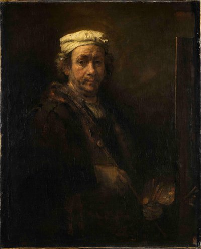 بورتريه ذاتي في لوحة Easel Portrait of the Art at the Easel ، 1660. بواسطة رامبرانت فان راين