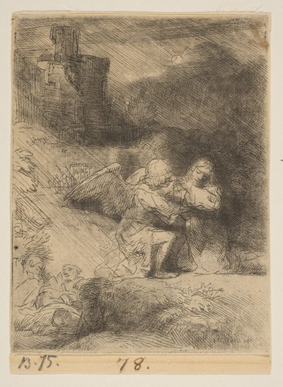 العذاب في الحديقة ، كاليفورنيا. 1652. بواسطة رامبرانت فان راين