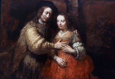 العروس اليهودية ، الزوج المحب ، 1667 بواسطة رامبرانت فان راين