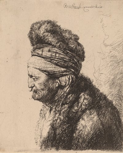 الرأس الشرقي الثاني ، ج. 1635. بواسطة رامبرانت فان راين